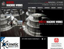 Tablet Screenshot of kineticmachineworks.com